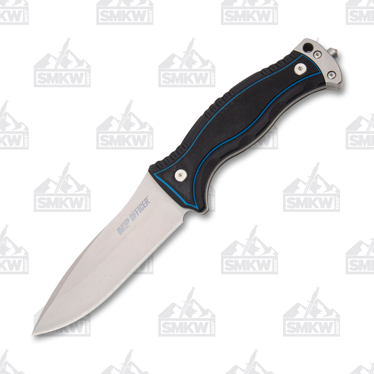 Smith & Wesson Officer 4.25in Bead Blasted Spear Point Fixed Blade 1122582 View 2
