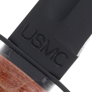 KA-BAR USMC Short Fighting Knife 5.25in Clip Point Plain Fixed Blade KA1250 View 5