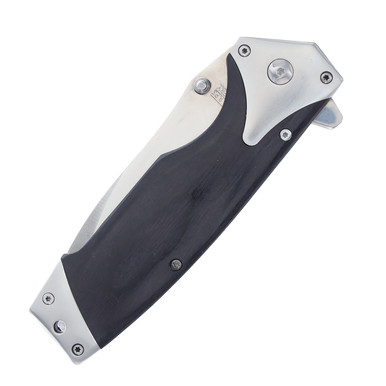 Sharps Cutlery Black Pakkawood Linerlock Folding Knife View 3