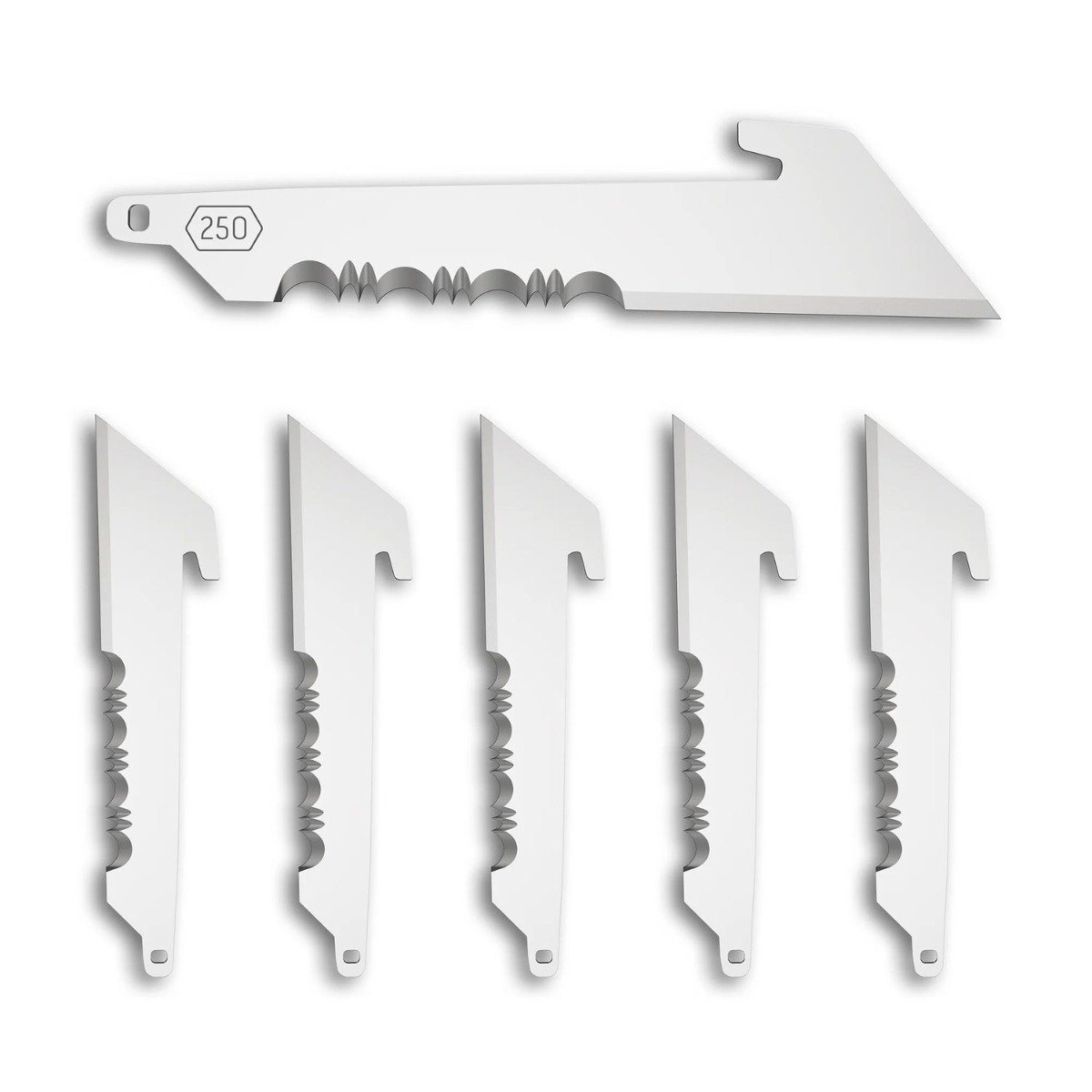 Outdoor Edge Knives 2.5in Serrated Utility Blades 6 Pack OERRUS25-6C View 3