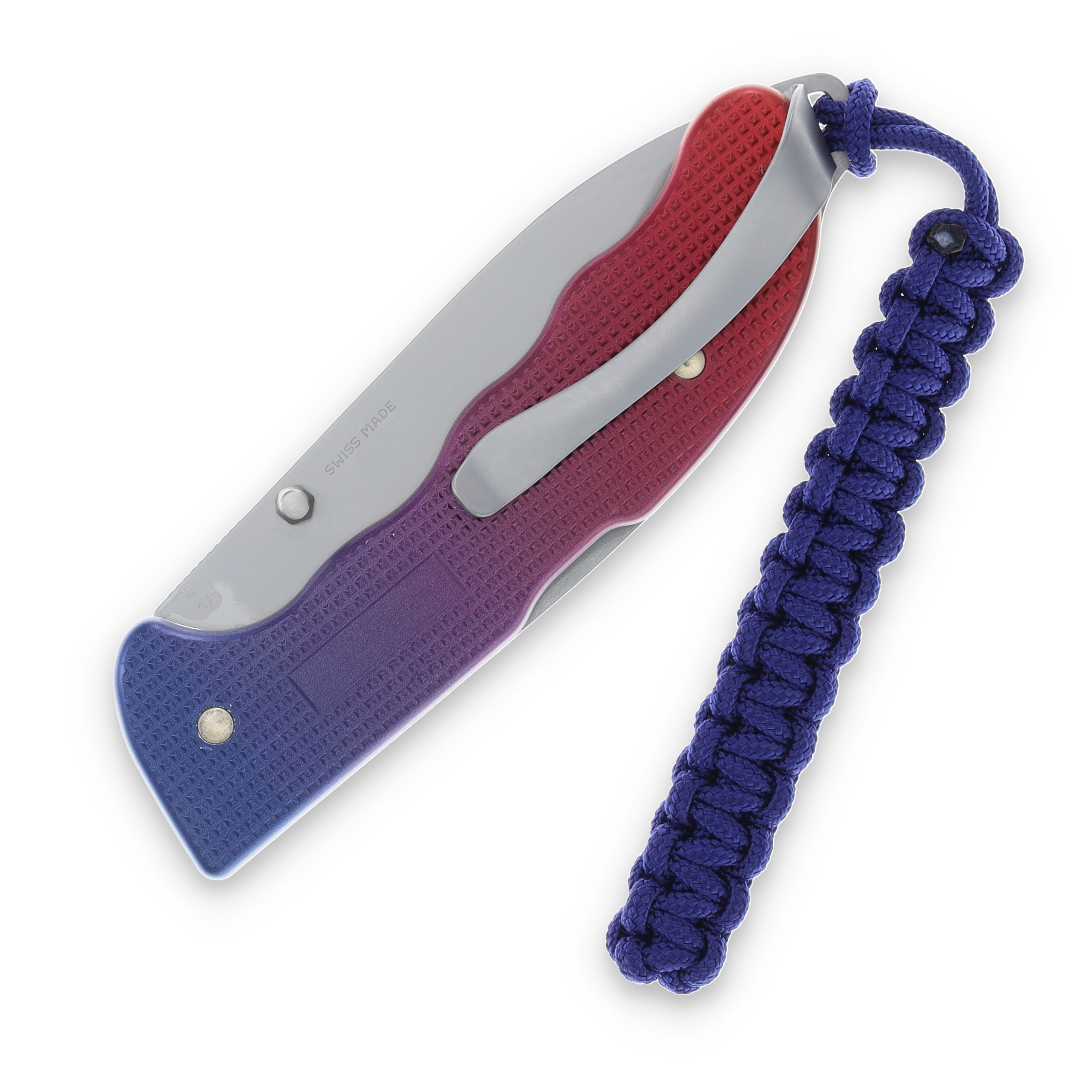 Victorinox Evoke Blue - Red 3.87in Plain Silver Colored Drop Point V9415221 View 3
