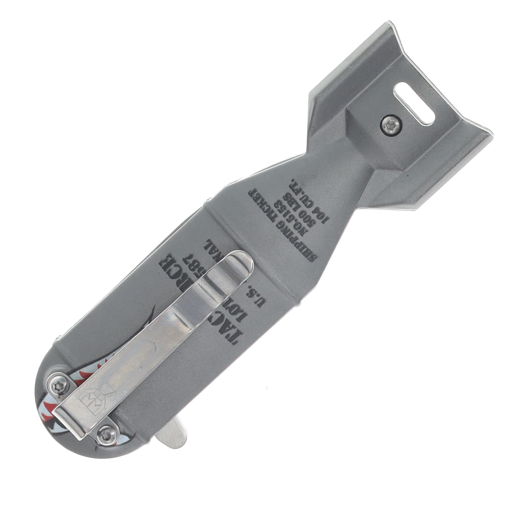 Tac Force Assisted Flying Tiger Folding Knife 2.25in 3Cr13 Steel Gray MCTF1039GY View 6