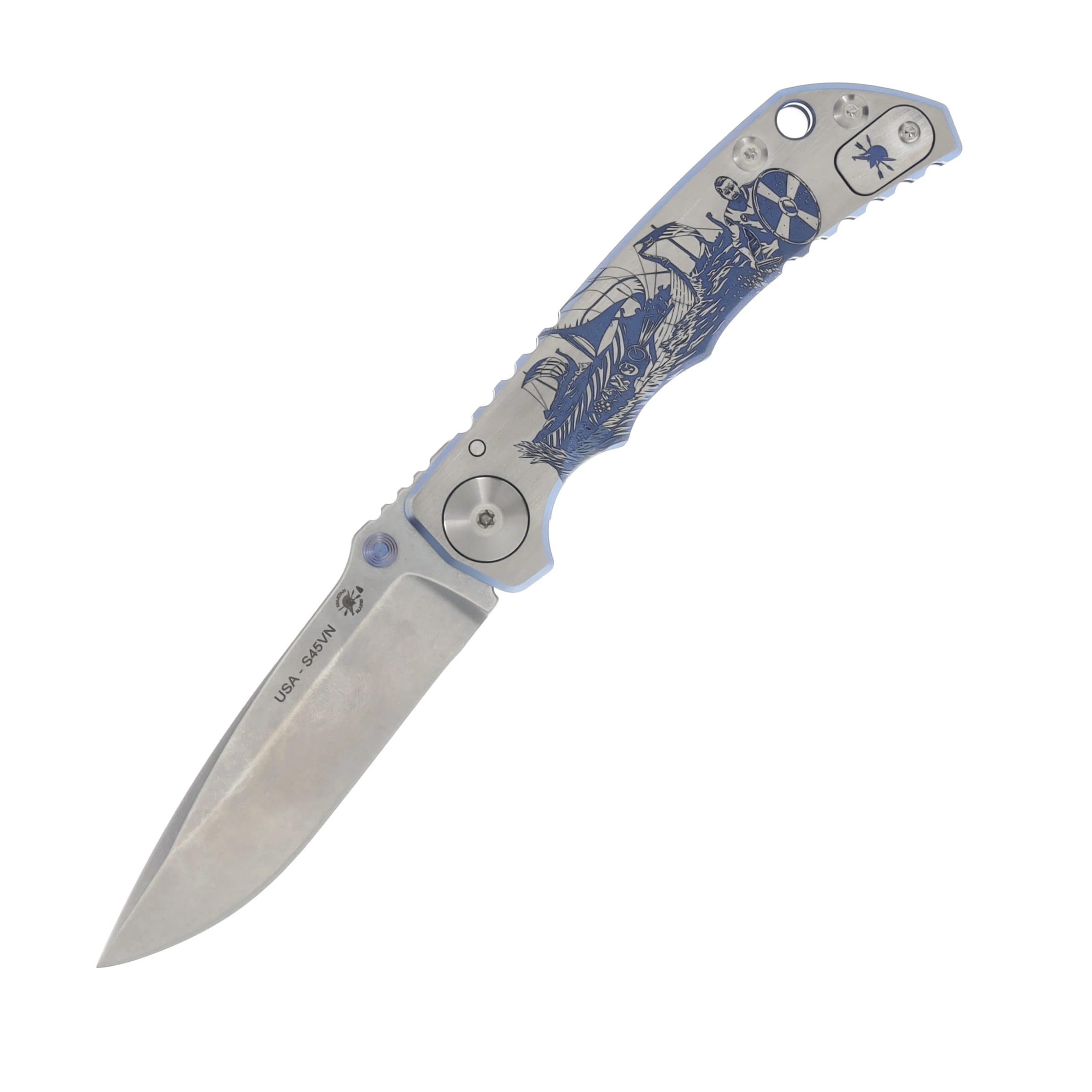 Spartan Blades Harsey Framelock Folding Knife 2022 Special Edition Viking Longboat SF5VIKING View 1