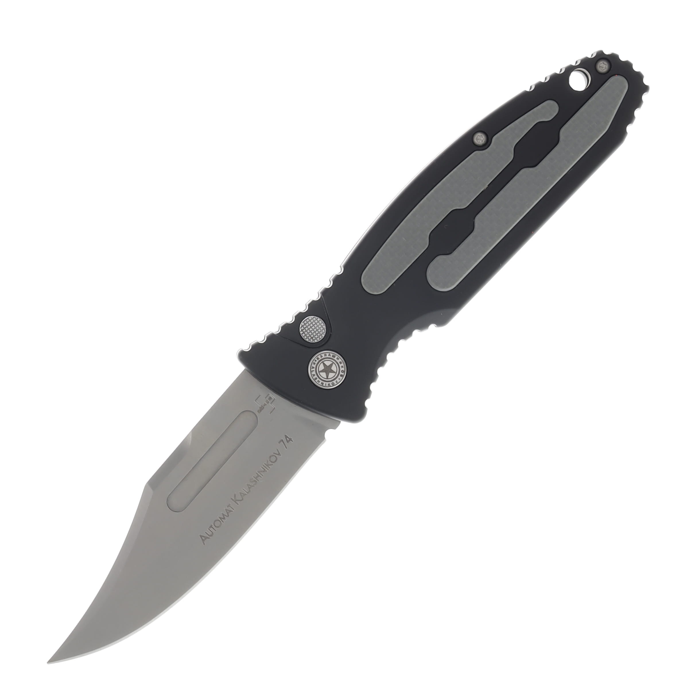 Boker Plus Kalashnikov 74 Automatic Knife Satin D2/Black AUBK01KALS135 View 1