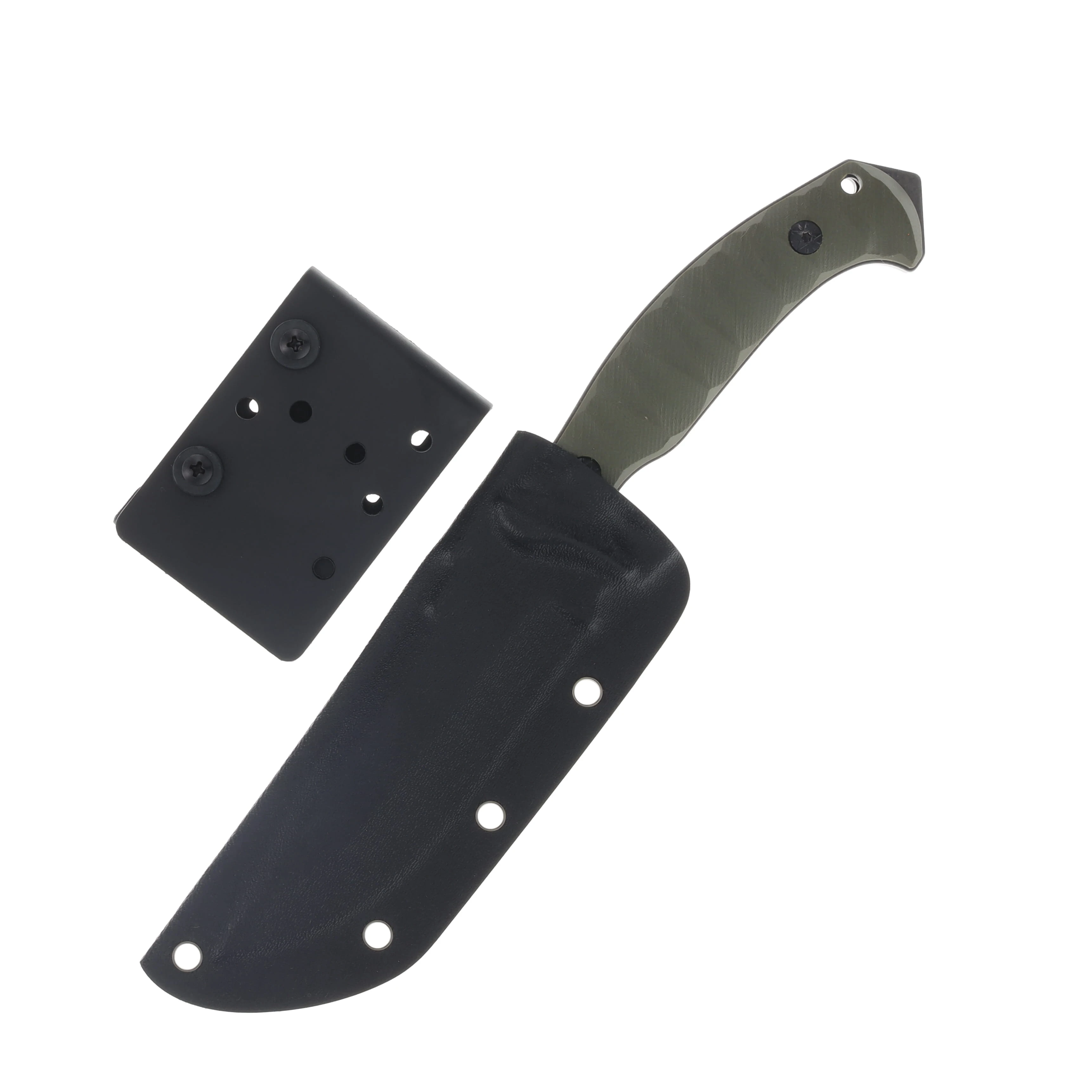 Boker Magnum Persian Fixed Blade Knife Green G10 4.72in Stonewash Drop Point BK02LG115 View 4