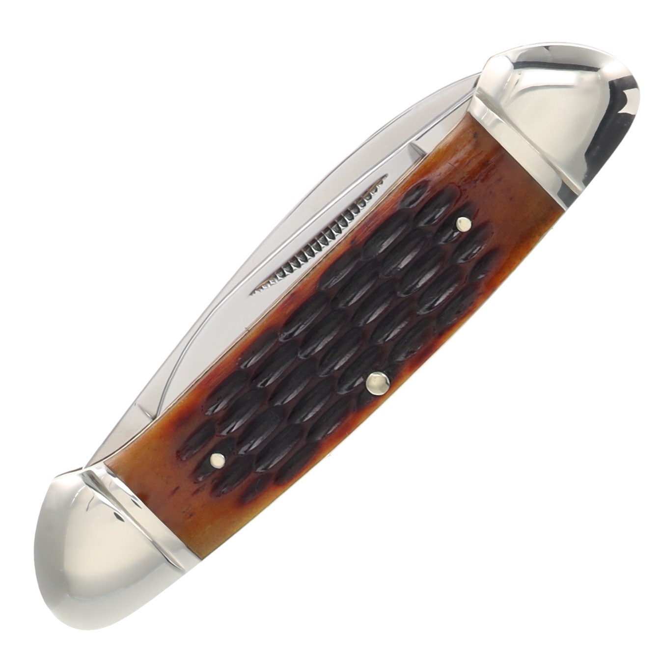 Rough Ryder Amber Jigged Bone Canoe Folding Knife RR048 View 4