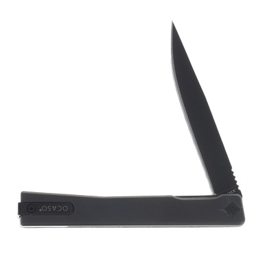 Ocaso Knives Solstice Folding Knife Black 3.5in Straight Back Blade View 5
