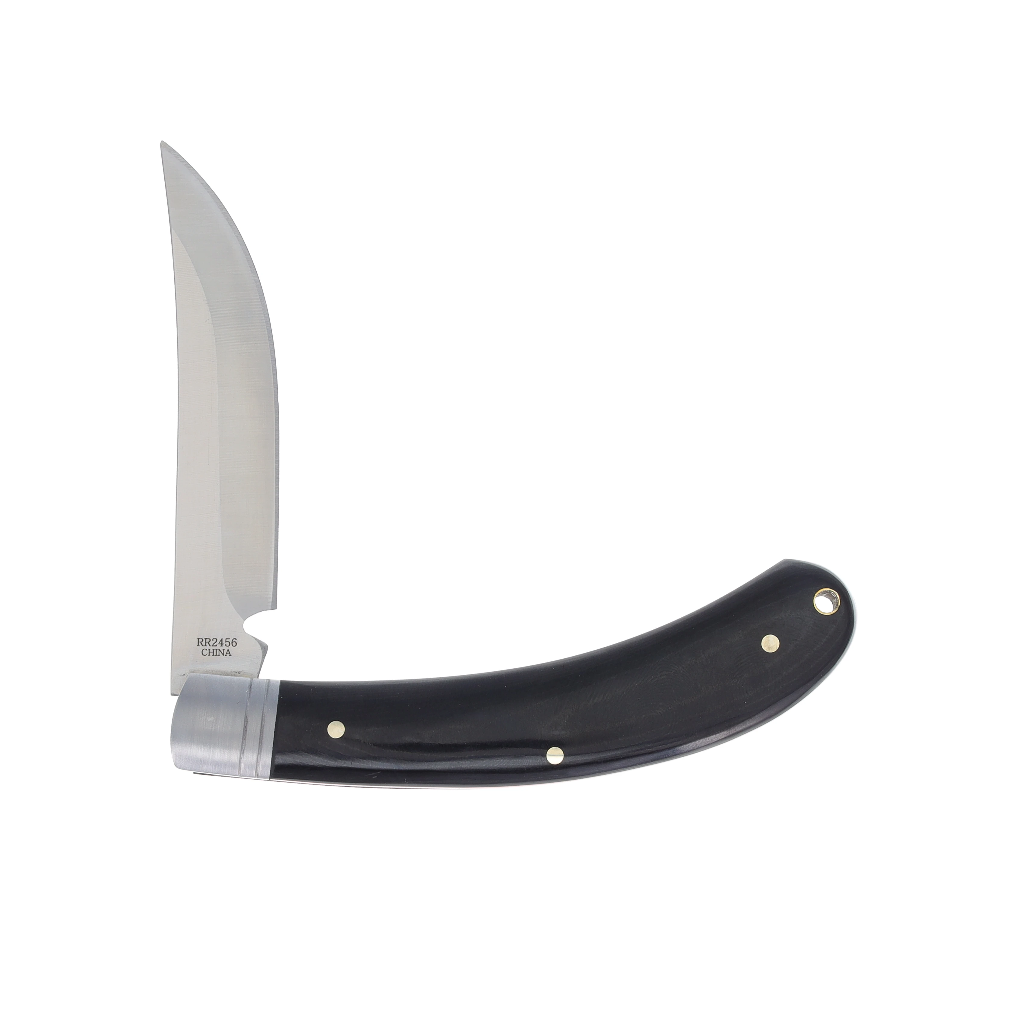 Rough Ryder Black Micarta Large Bow Trapper Folding Knife RR2456 View 4