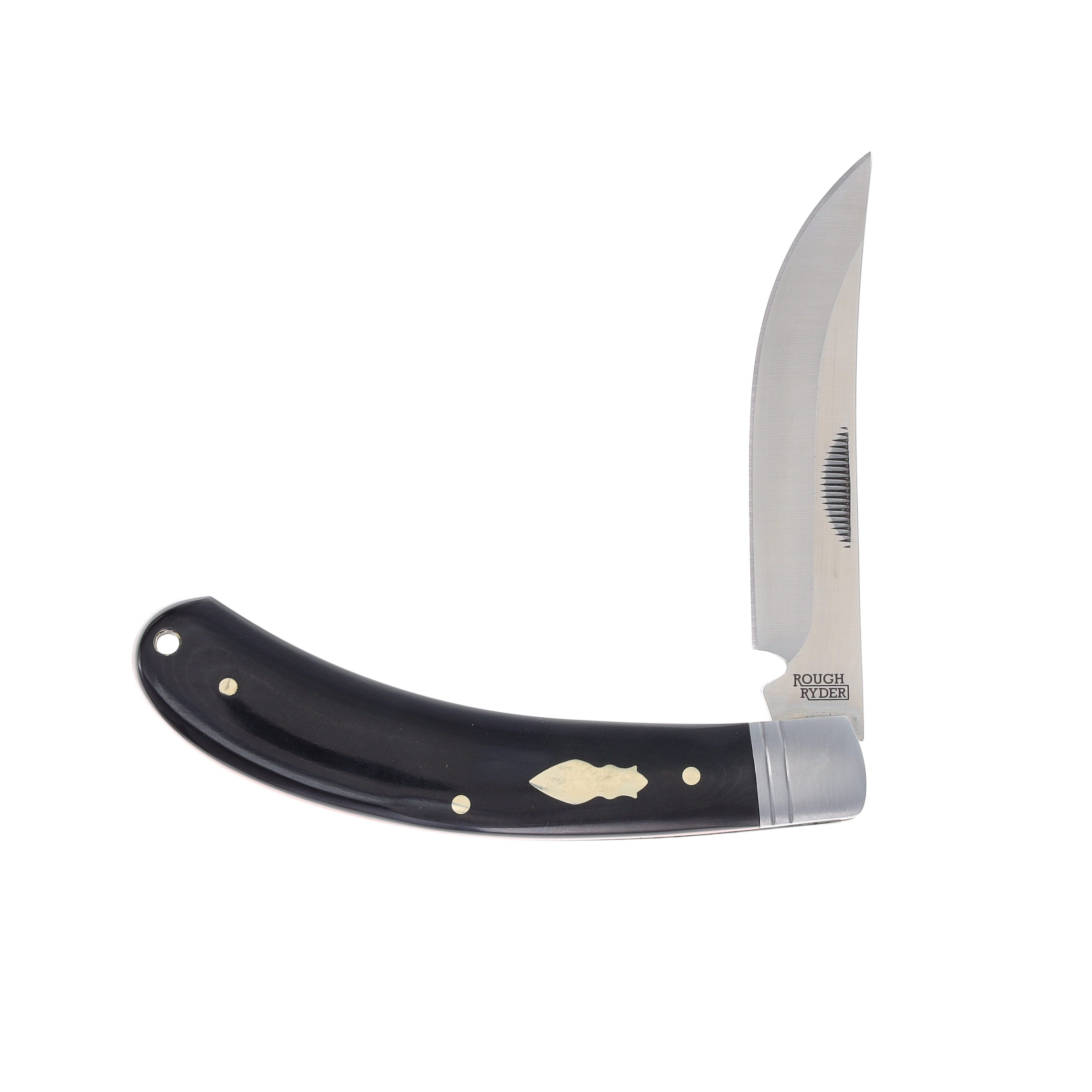 Rough Ryder Black Micarta Large Bow Trapper Folding Knife RR2456 View 3
