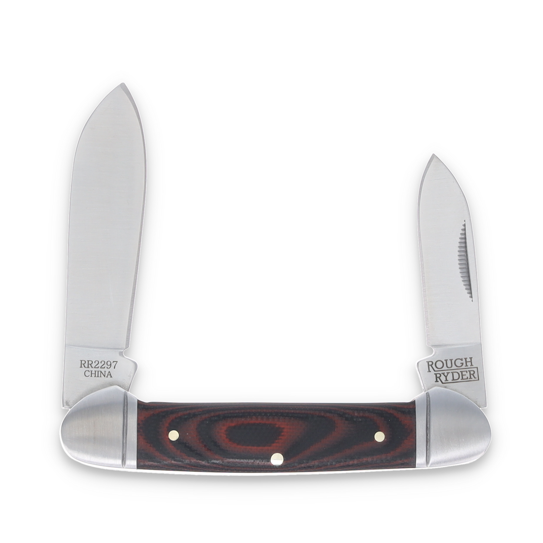 Rough Ryder Black and Red G-10 Canoe Folding Knife RR2297 View 2