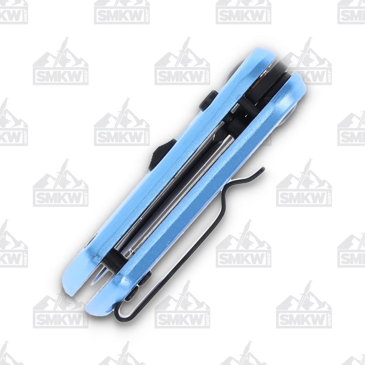Bear & Son Bold Action XIV Blue Out-the-Side Automatic Knife AUBR1400AIBL View 3