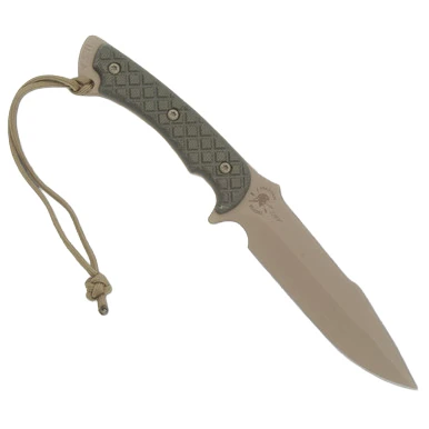 Spartan Blades Horkos Fixed Knife Green 5.68in Plain FDE Drop Point View 1