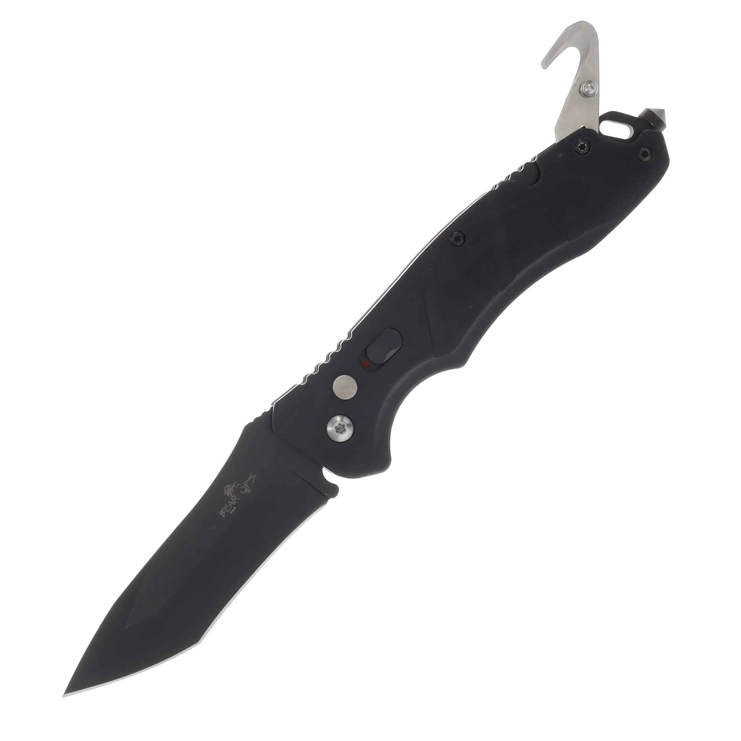 Bear & Son Bear Ops Bold Action V OTS Automatic Knife Survival Black - 3.25in Black Tanto S/E Plain AUBRAC510B4B View 1