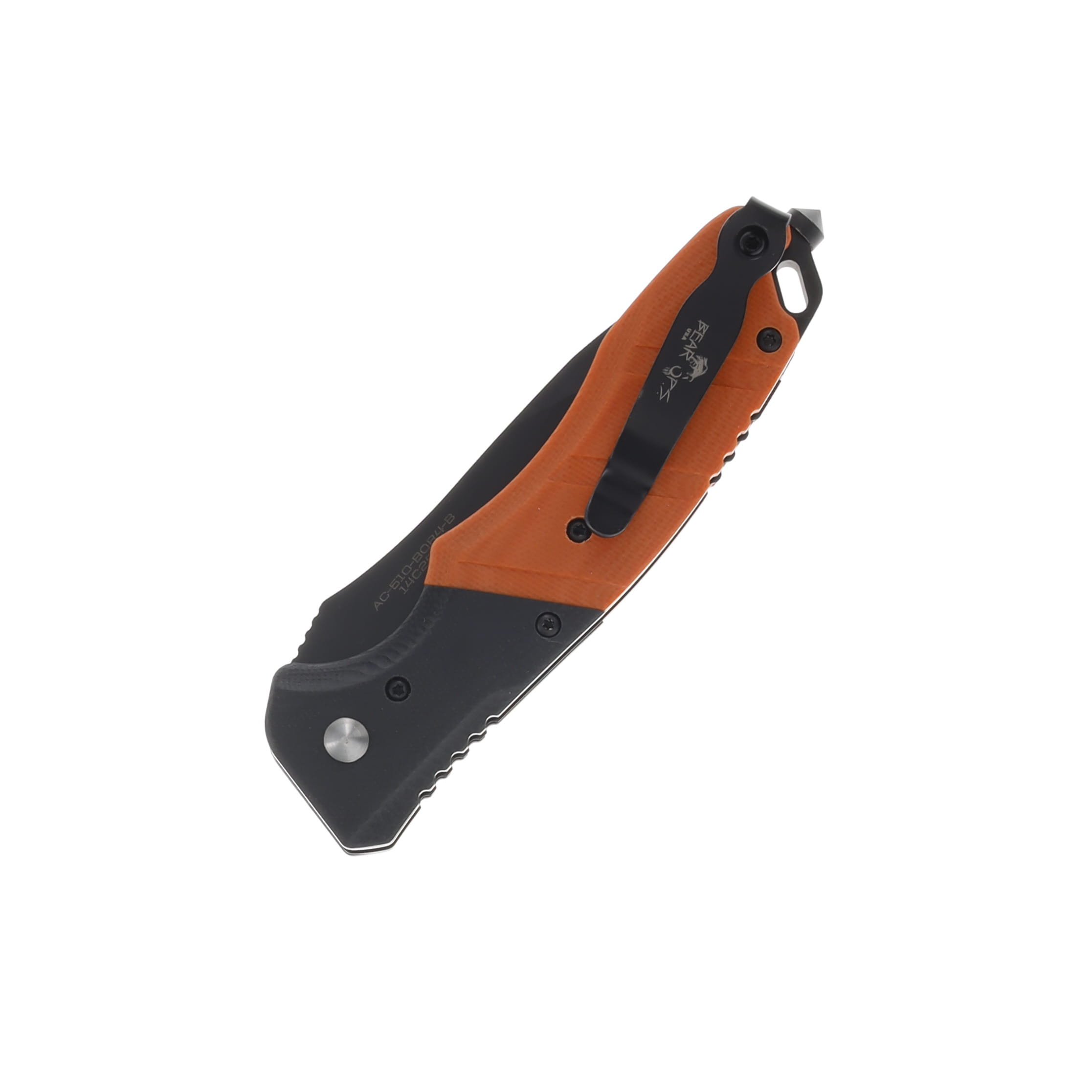 Bear & Son Bear Ops Bold Action V Automatic Knife Survival Orange AUBRAC510B4O View 3