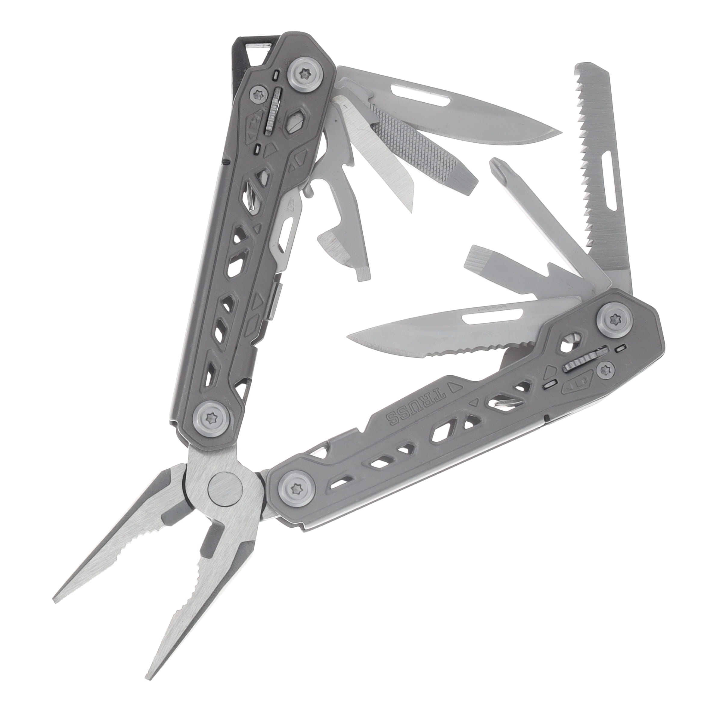 Gerber Truss Multi-Tool Grey – 17-in-1 Tool | Compact EDC Gear G1343 View 1