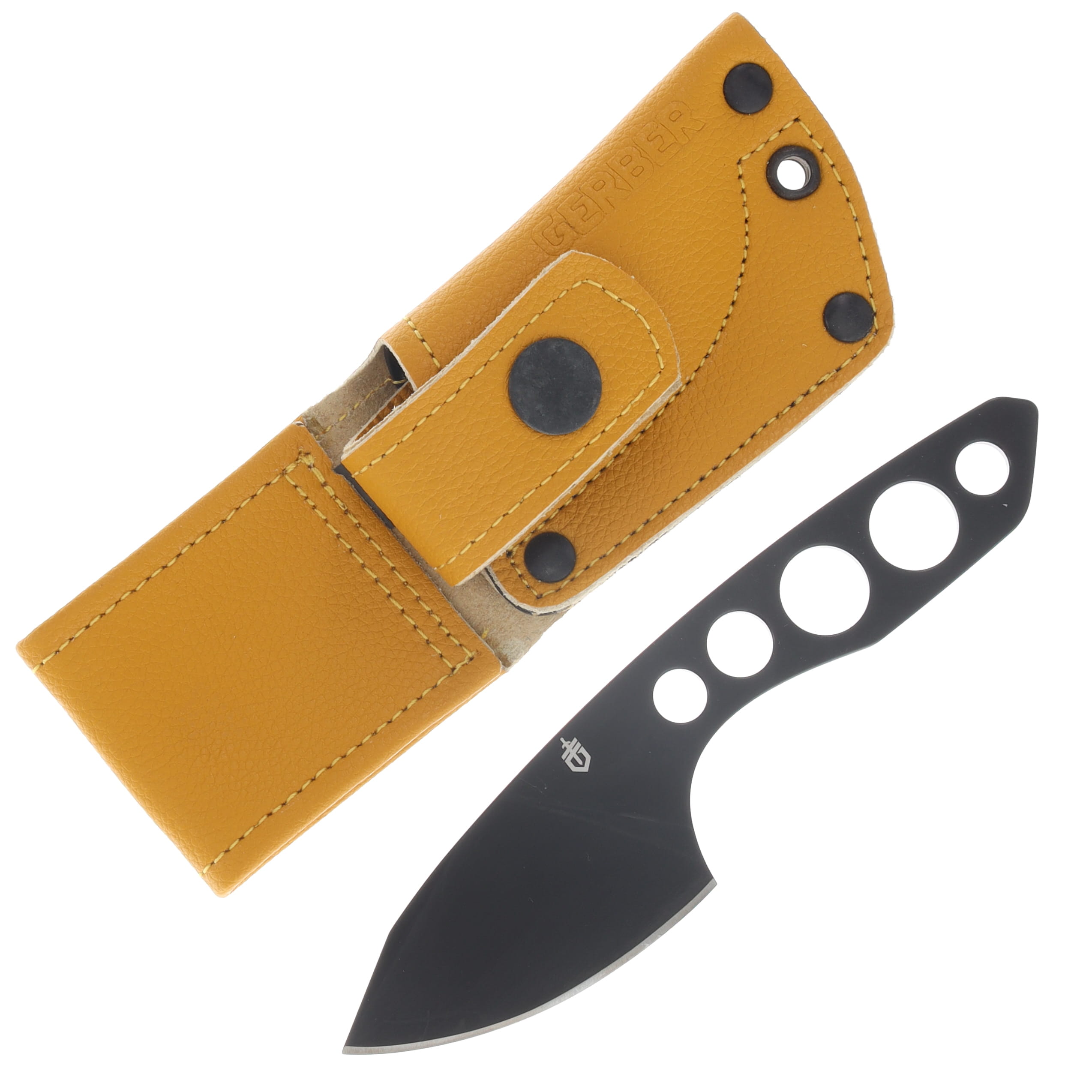 Gerber Dibs Fixed Blade Knife 2.5 Inch Plain Black PVD Drop Point G4116 View 1