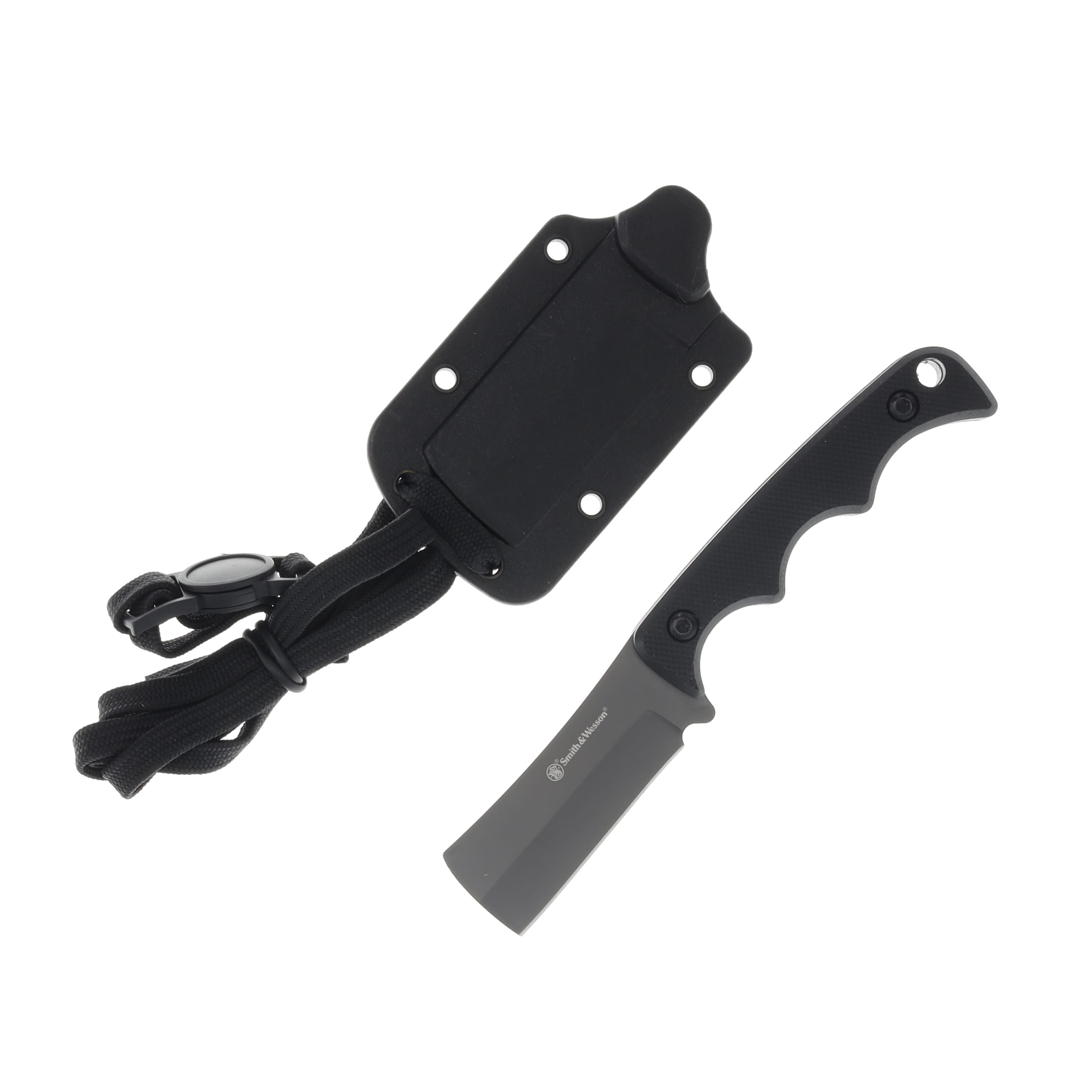 Smith and  Wesson H.R.T. Cleaver Neck Knife G10 Black 2in Plain Blade 1193153 View 1