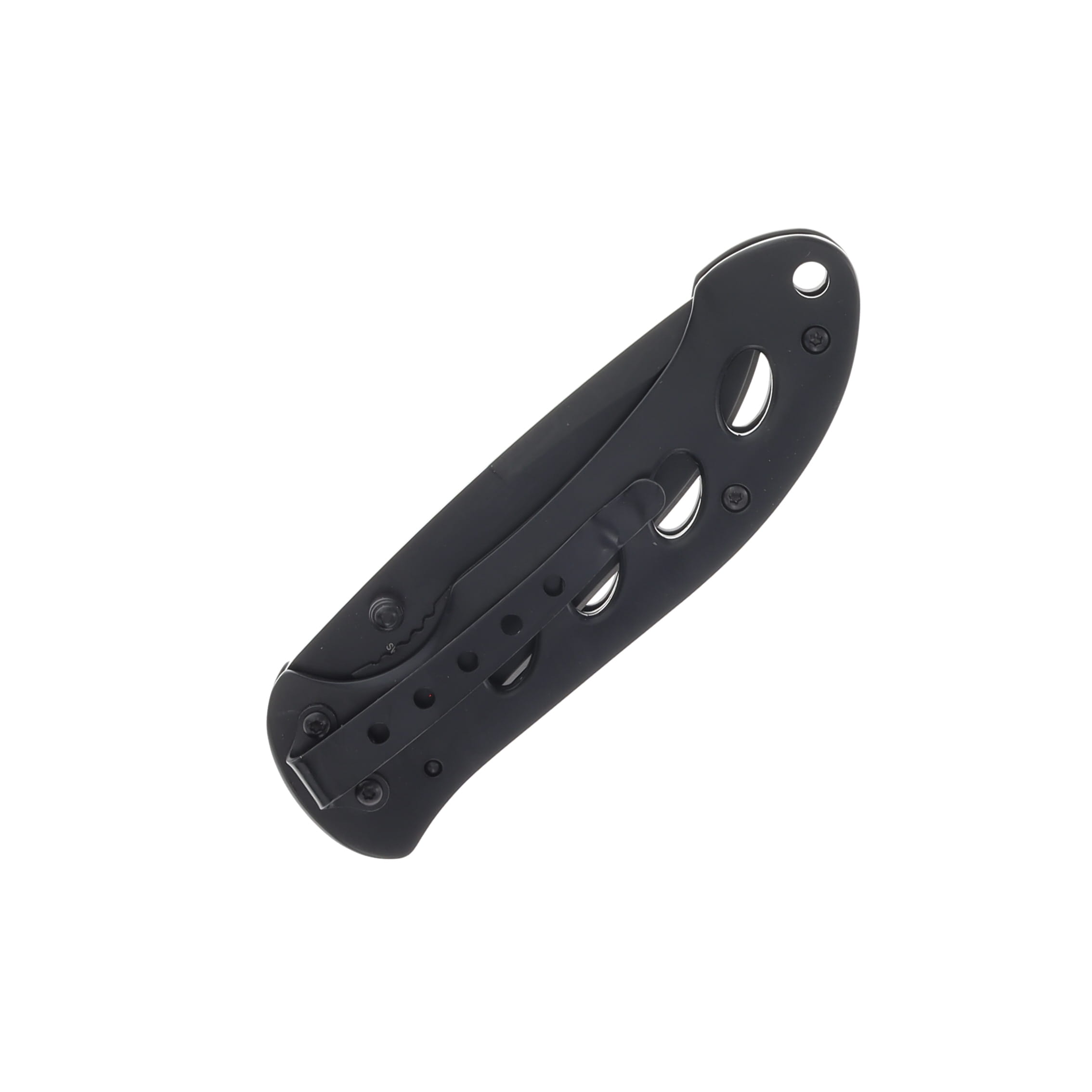 Smith and Wesson Oasis Folding Knife Black 3.2in Plain Drop Point Blade SW423B View 4