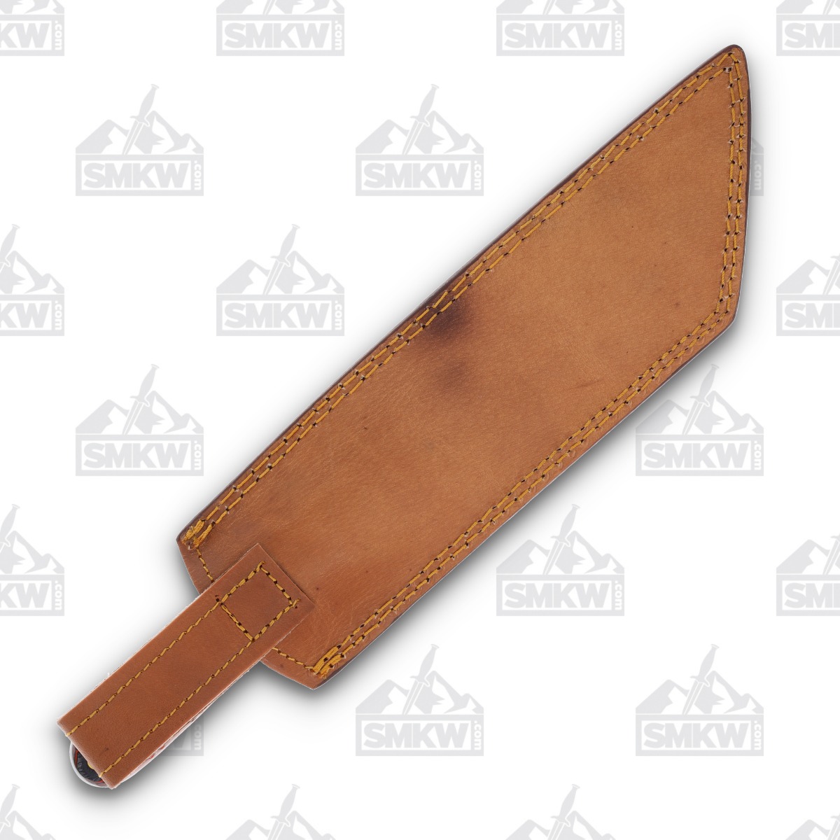 SZCO Supplies Smokewood Seax Fixed Blade Knife 8.75in Damascus Blade DM1368RD View 6