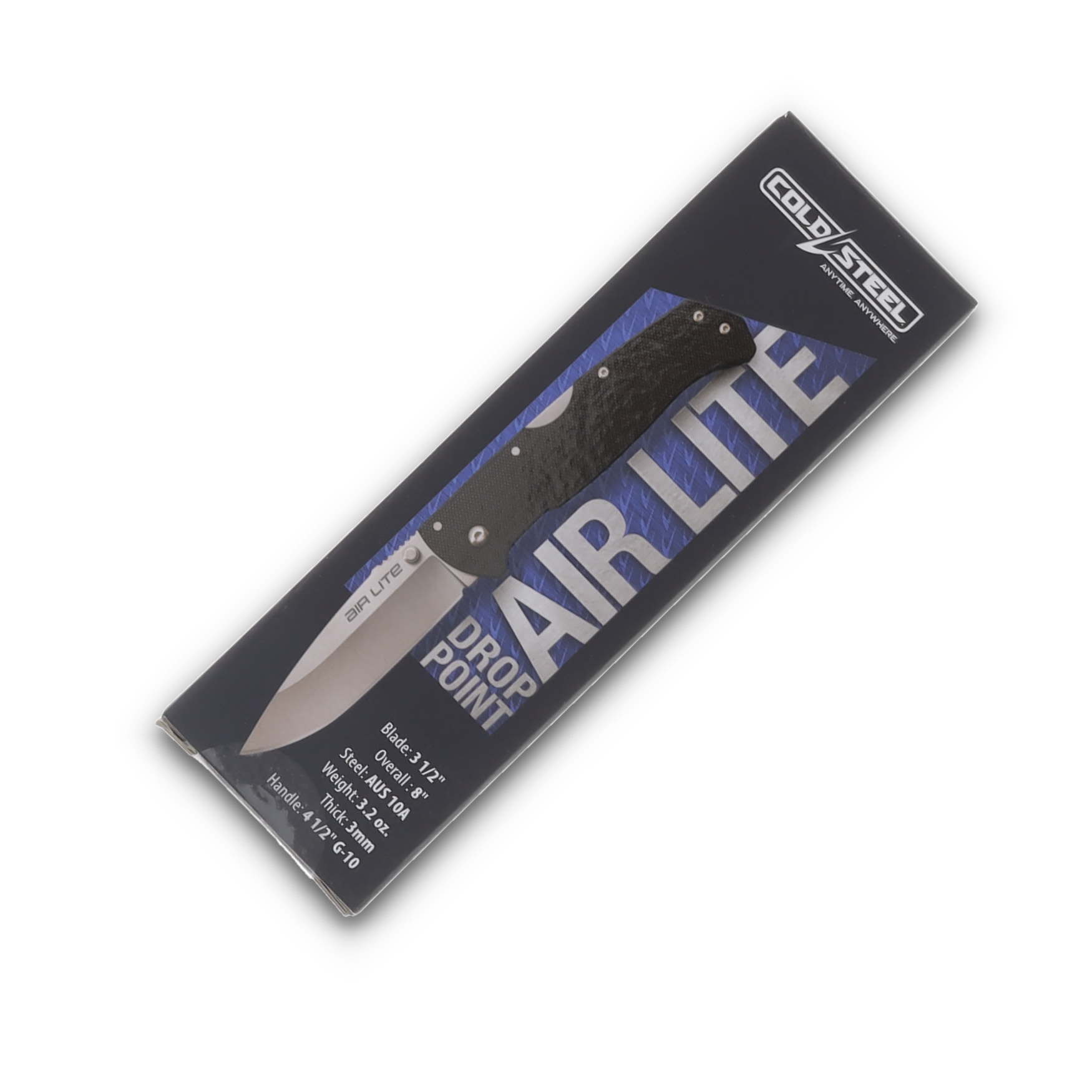 Cold Steel Air Lite Folding Knife 3.5in Satin Plain Drop Point Blade CS26WD View 11
