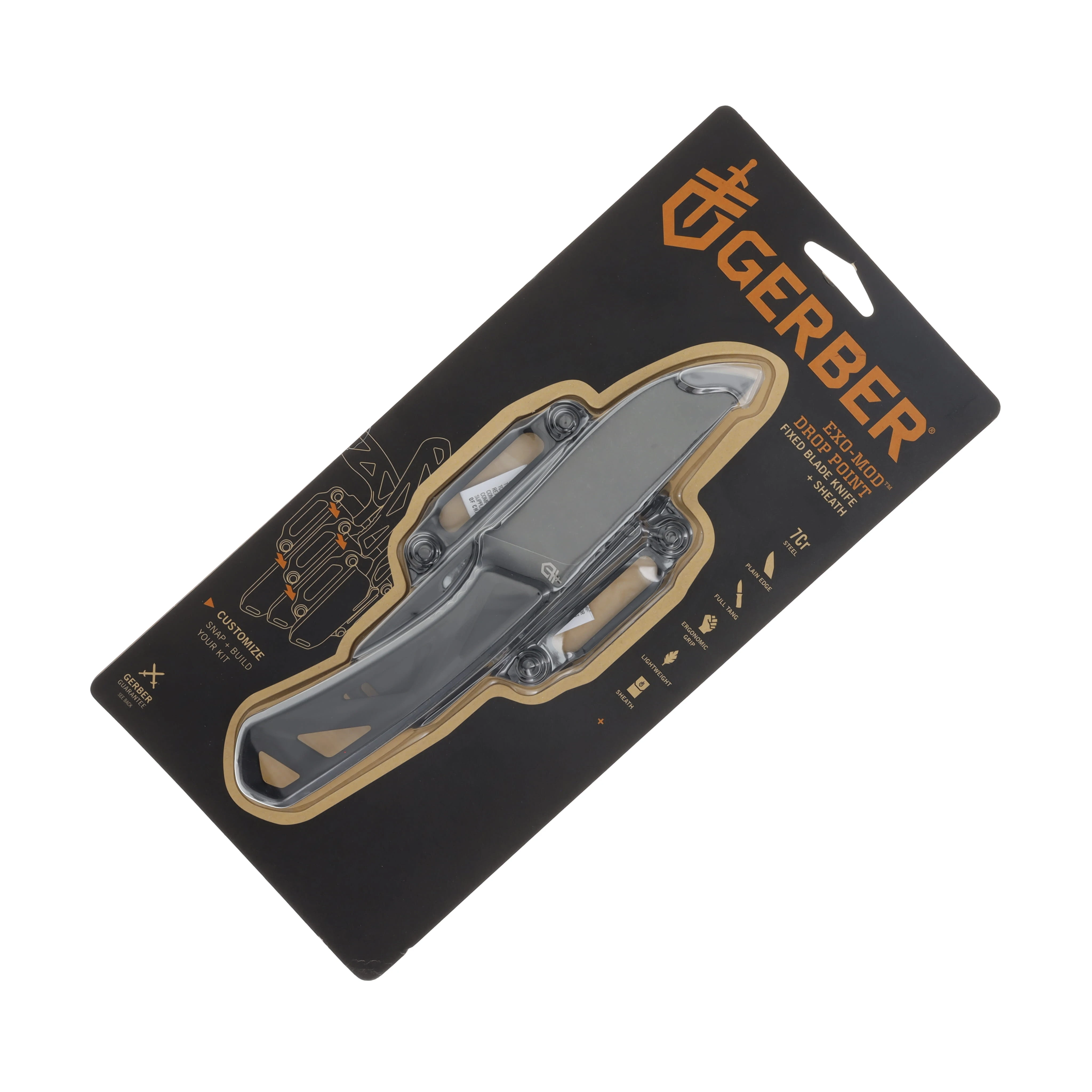 Gerber Exo-Mod Fixed Blade Knife Drop Point Black G3919 View 5