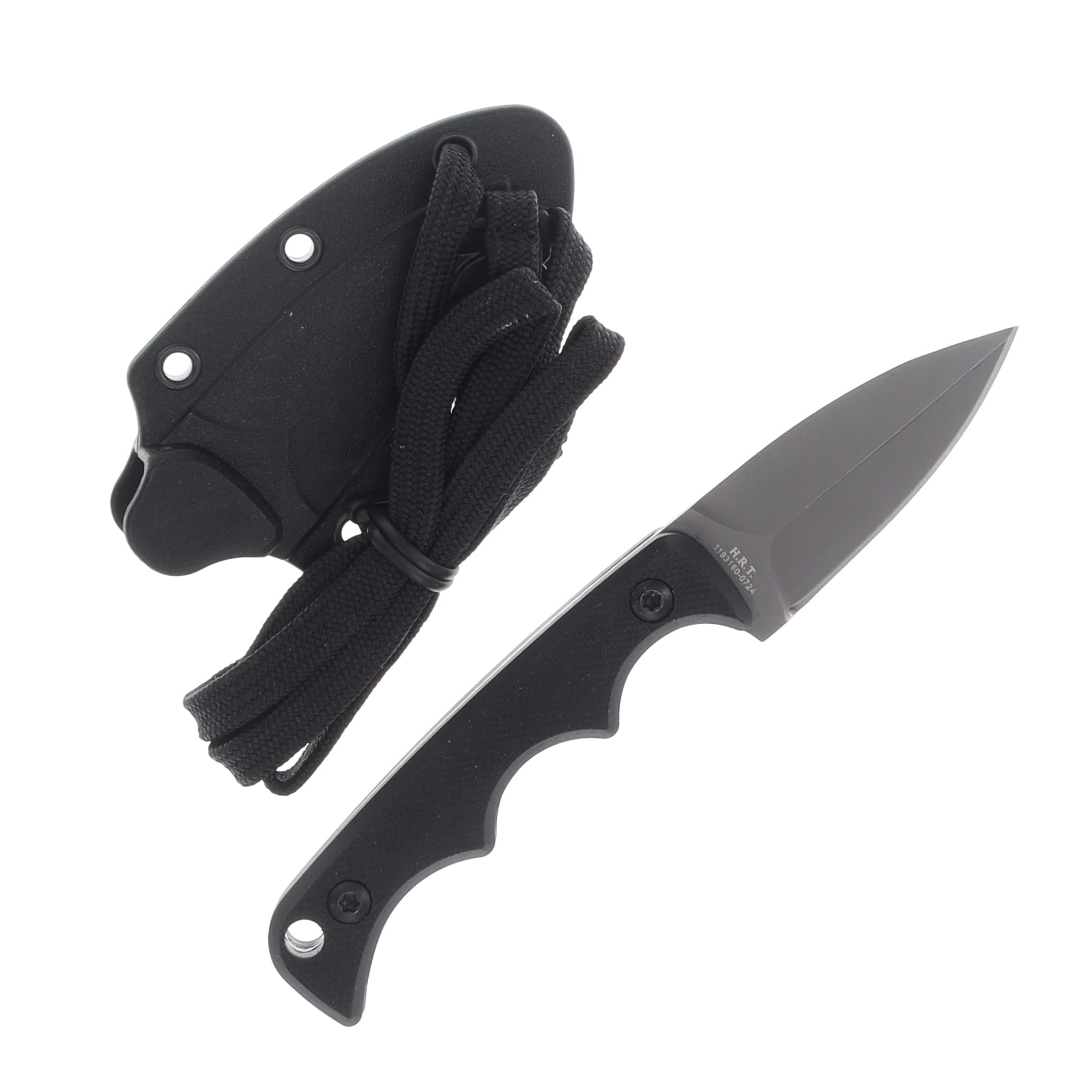 Smith & Wesson HRT Black 2in Spear Point Fixed Blade Neck Knife 1193157 View 2