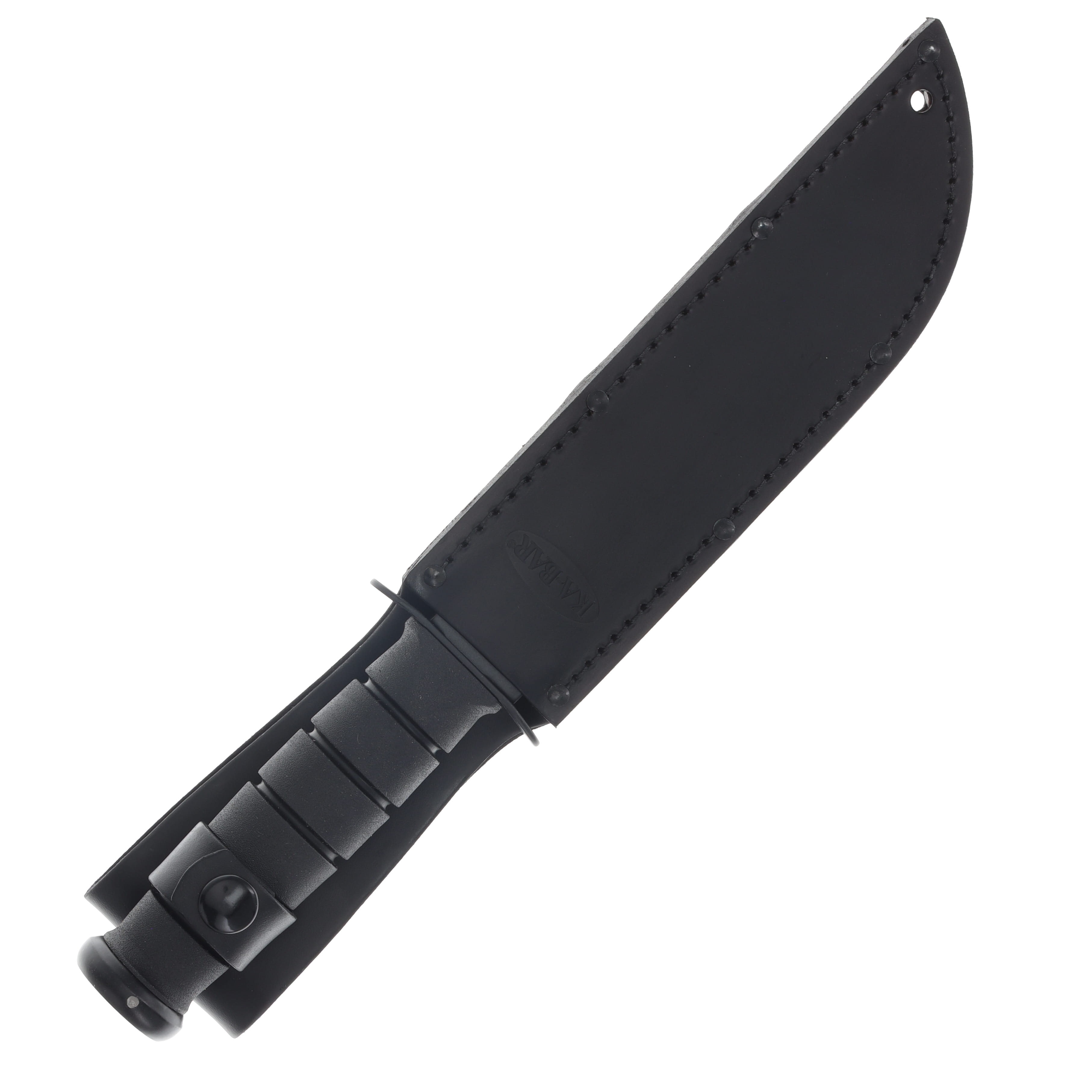 KA-BAR Fighting Knife 7" Black Half Serrated Clip Point (Black Kraton) KA1212 View 3