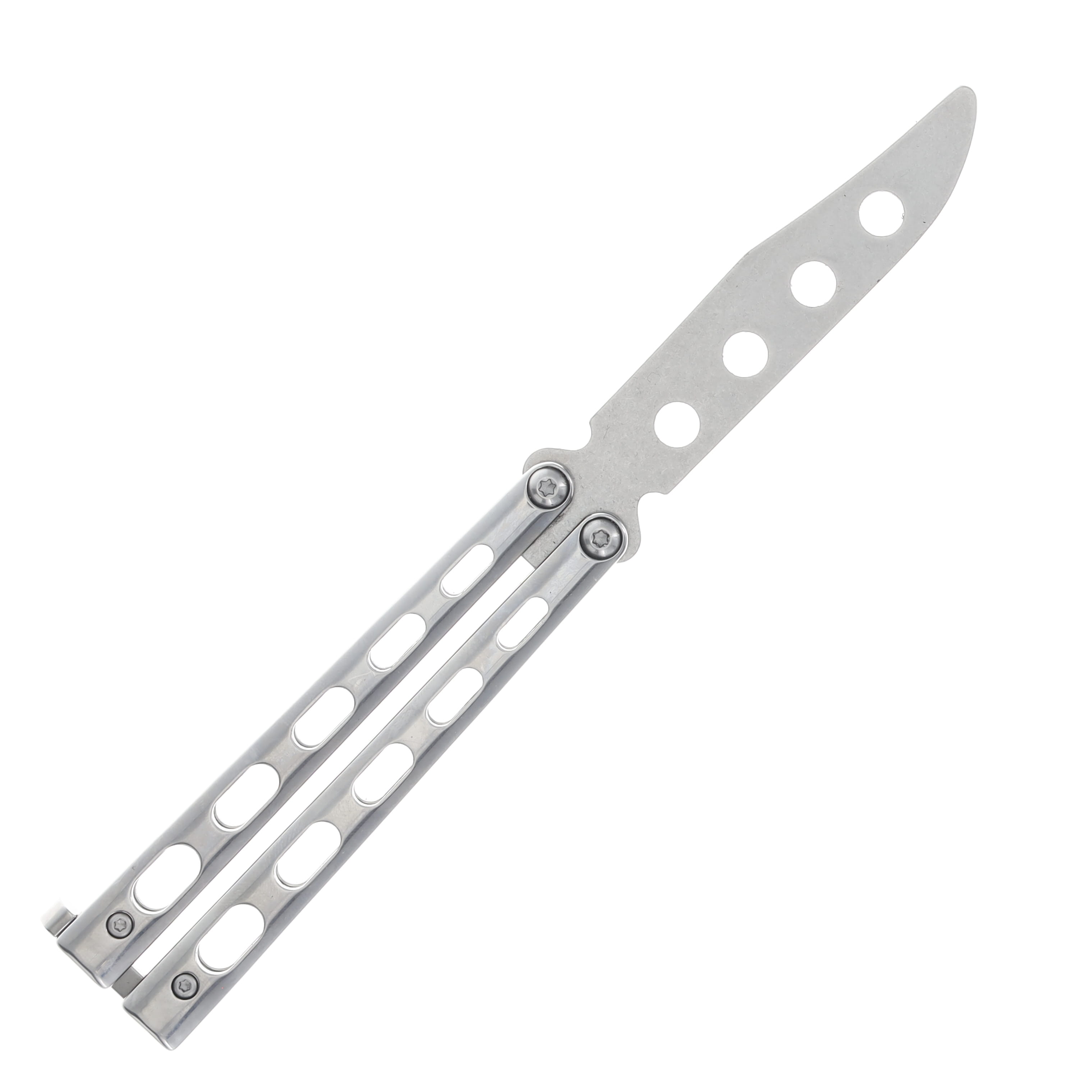 Bear & Son 4" Silver Vein Balisong Butterfly Knife Trainer BRSS13TR View 3