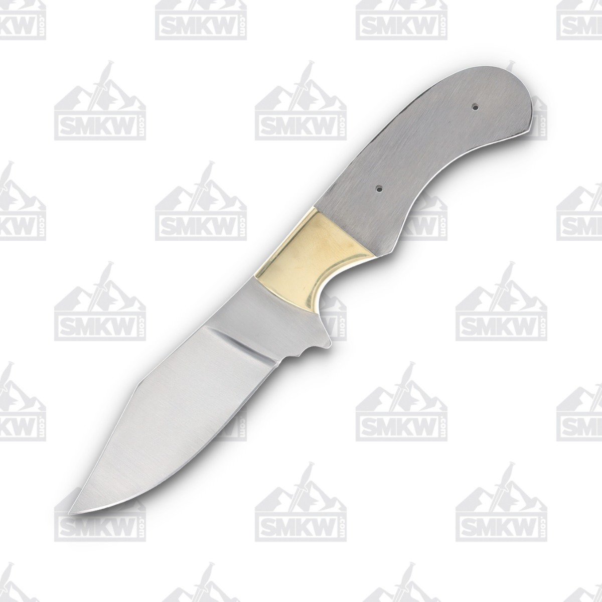 8in Clip Point Blade Blank Brass Guard BL7728 View 1