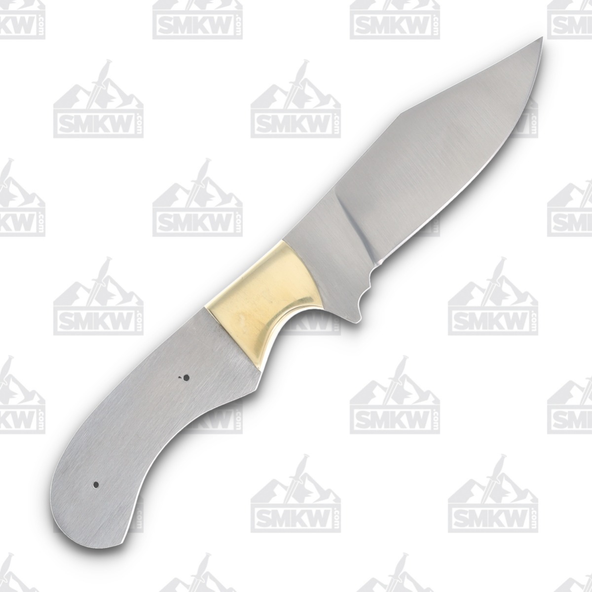 8in Clip Point Blade Blank Brass Guard BL7728 View 2