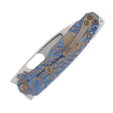 Medford Infraction 3.62in Tumbled Drop Point Blade Jasmine Fields View 6