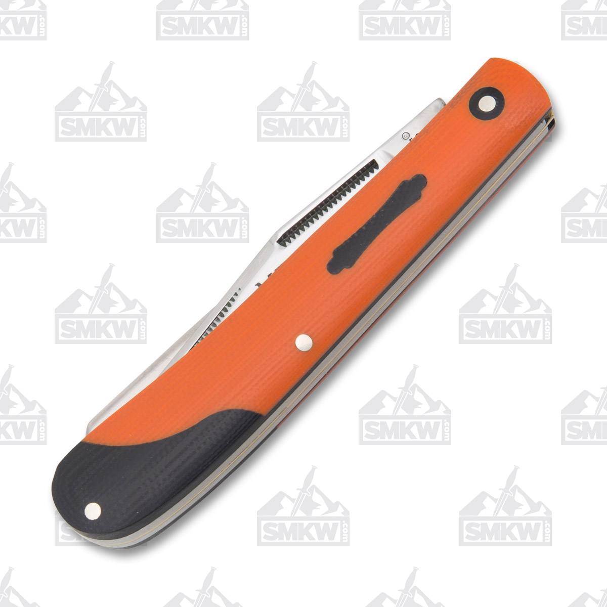 Marbles Orange G-10 Trapper Folding Knife MR591 View 2