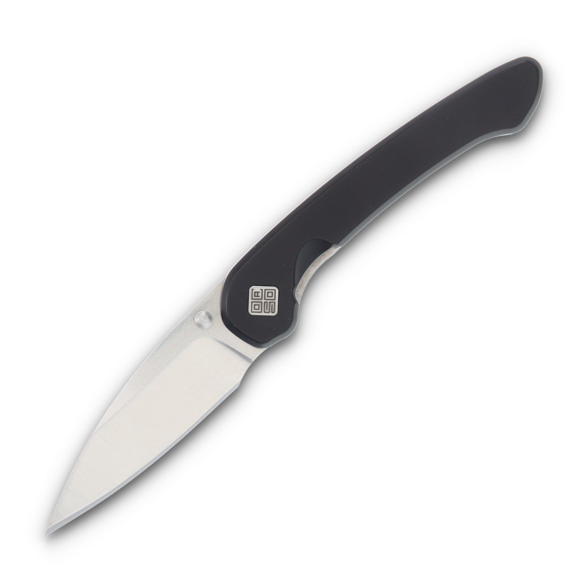 Ocaso Knives Seaton Large Folding Knife 2.75 Inch Plain Satin Leaf 42SLB View 1
