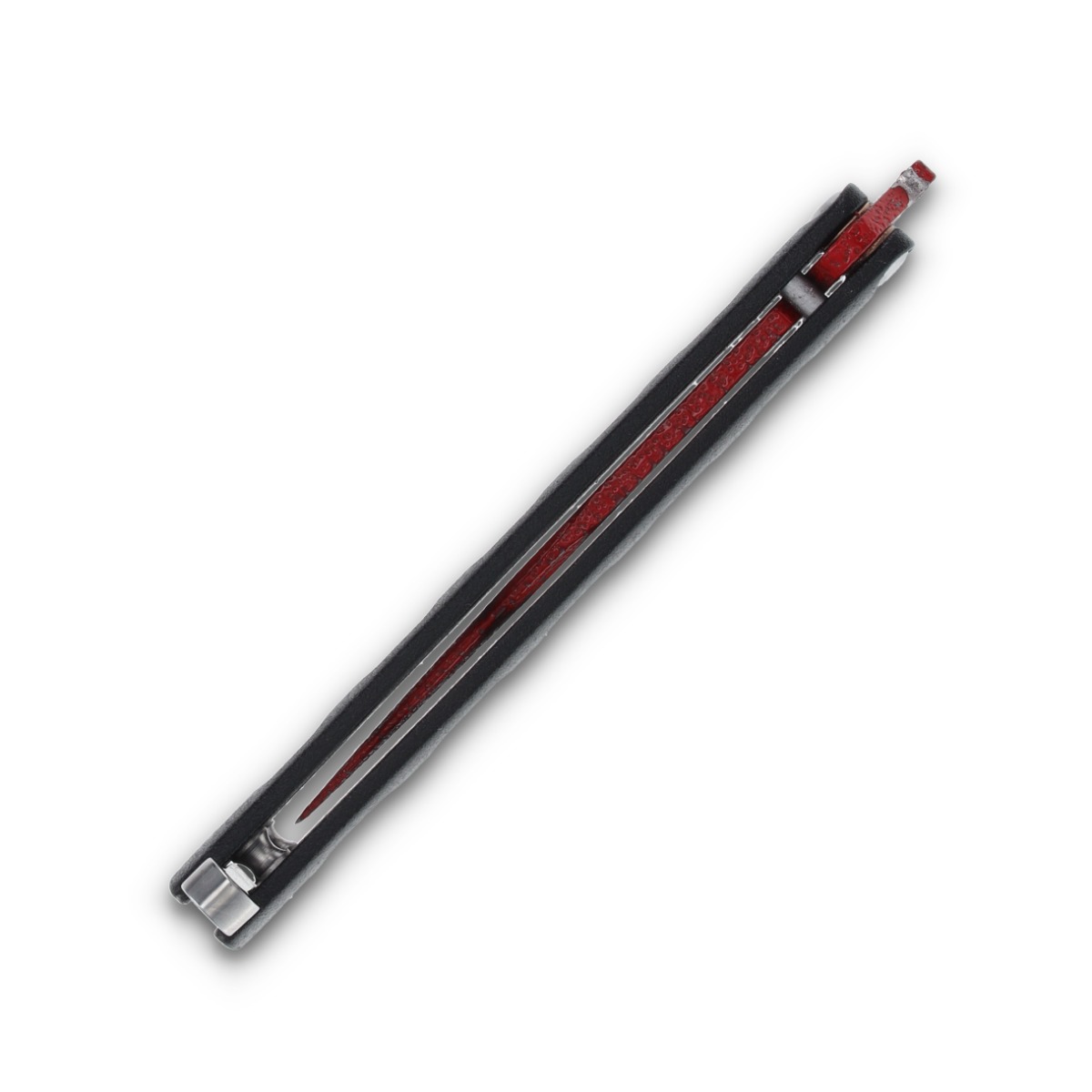 Bear & Son Widow Series 3" Black & Red Butterfly Knife BRW113B View 9
