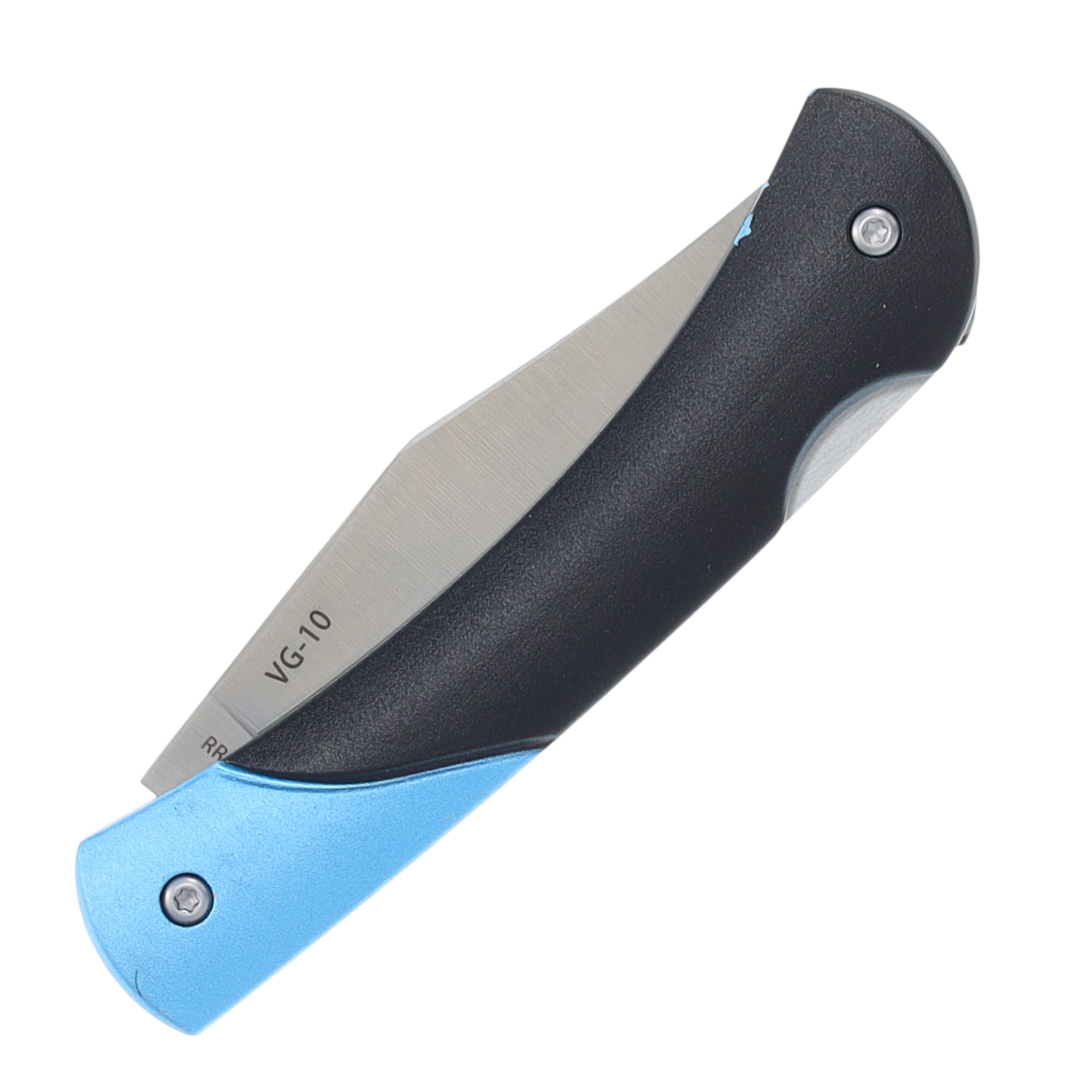 Rough Ryder VG-10 Lockback Folding Knife (Black and Blue) RR2201 View 6