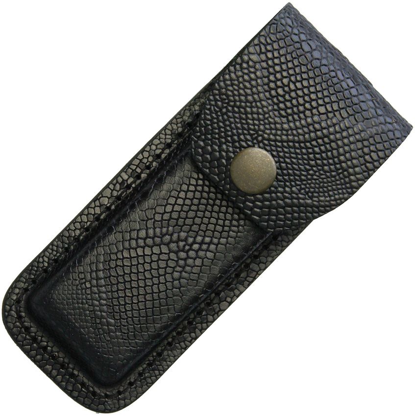 Sheaths SH1205 Black Python Leather Folding Knife 5.25in Sheath SH1205 View 1
