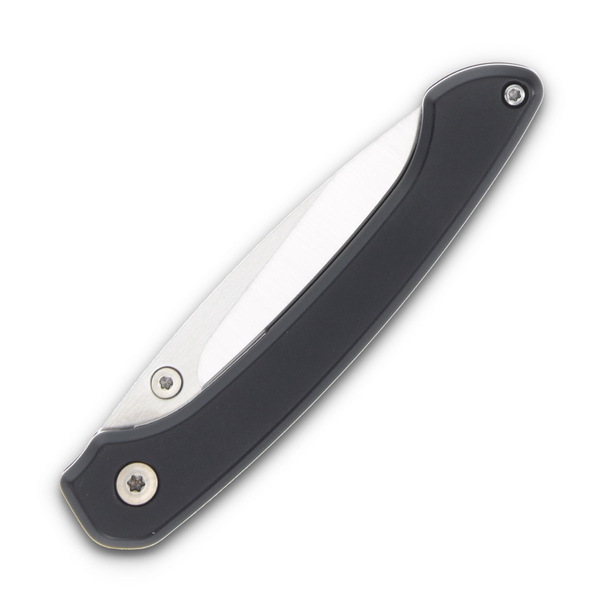Ocaso Knives Seaton Mini Linerlock Folding Knife (Satin, Black) 42SMB View 6