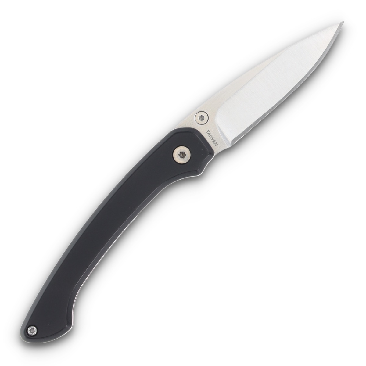 Ocaso Knives Seaton Mini Linerlock Folding Knife (Satin, Black) 42SMB View 2