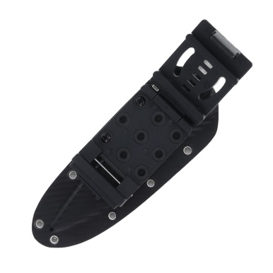 Microtech SOCOM Alpha Signature Series Fixed Blade Knife (S/E Black DLC | Carbon Fiber) MT1131DLCCFS View 12