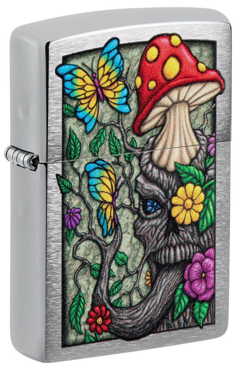 Zippo Lighters 200 Freaky Nature Design Mushroom Butterfly ZP48635 View 2