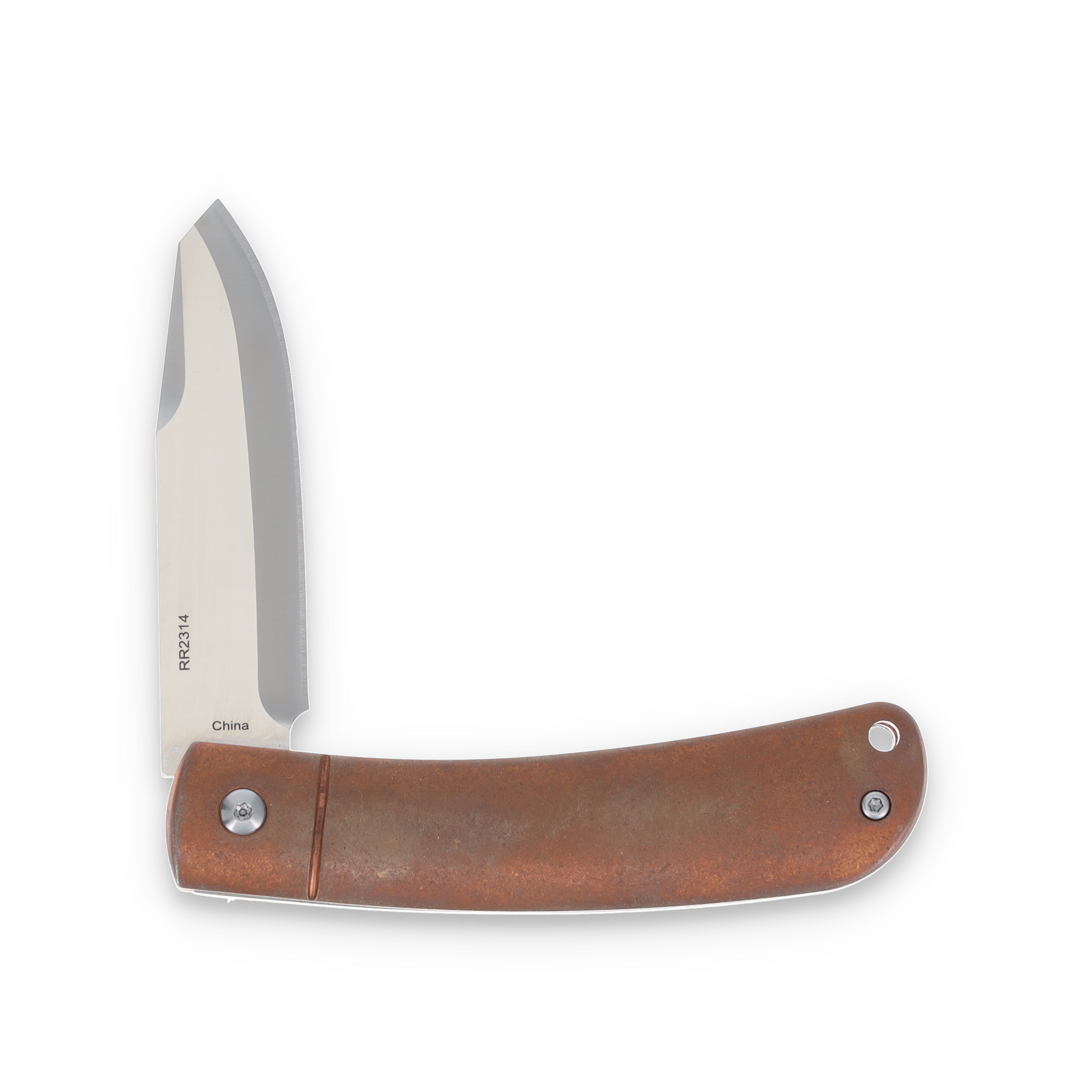 Rough Ryder Apta Modern Slip Joint Folding Knife Copper Wharncliffe RR2314 View 4