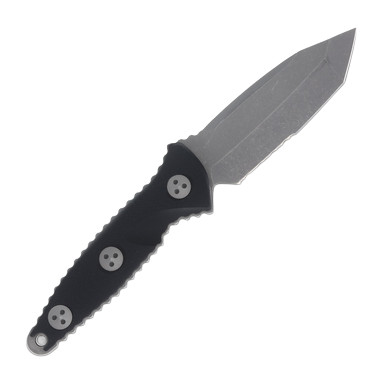 Microtech SOCOM Alpha Mini Fixed Blade Knife (T/E Apocalyptic P/S | Black G-10) View 2