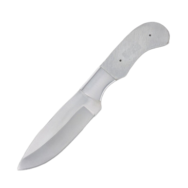 8in Stainless Steel Drop Point Blade Blank Steel Guard View 1