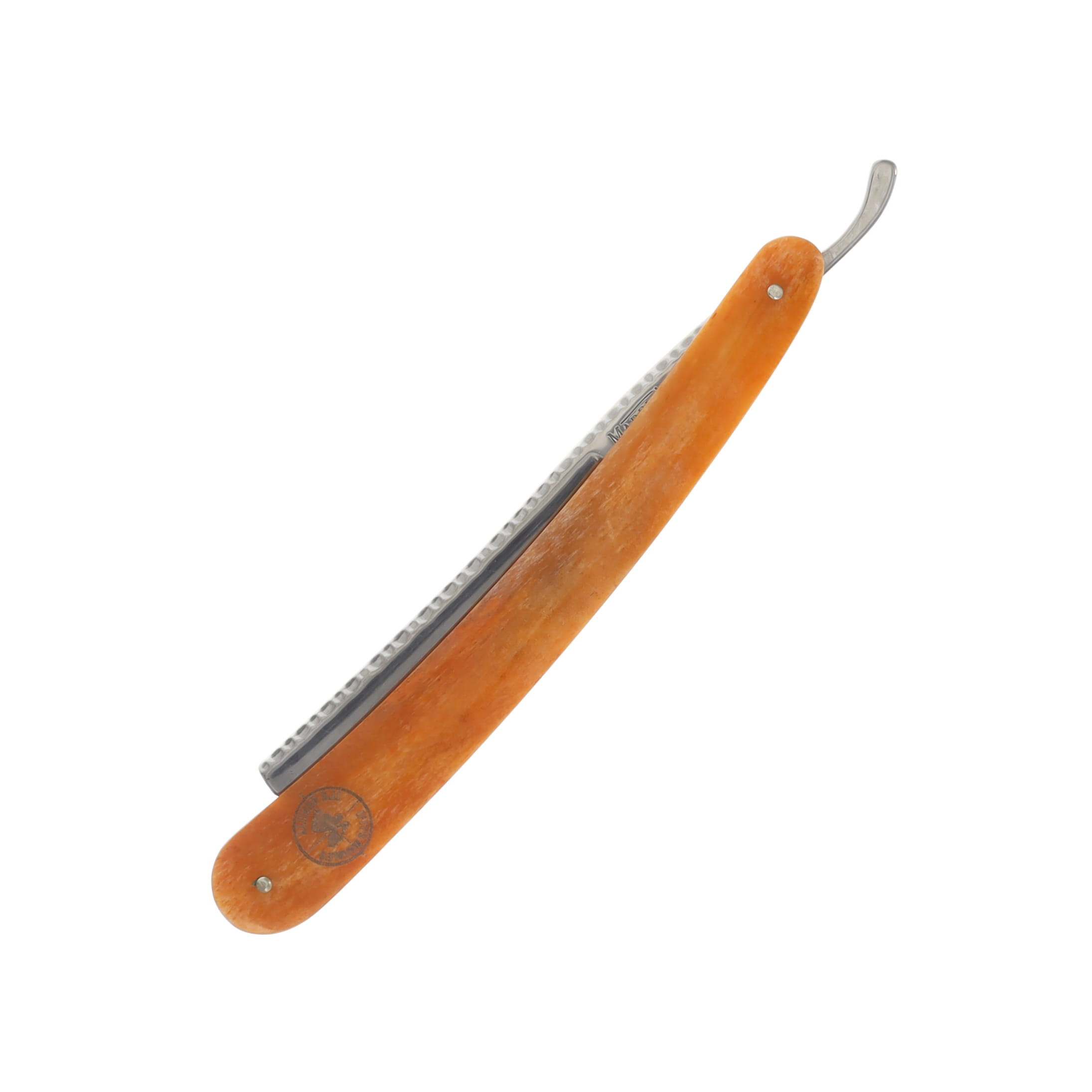 Marbles Orange Smooth Bone 3in Straight Razor Folding Knife MR319 View 5