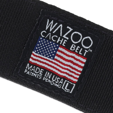 Wazoo Cache Belt Black-Tungsten Grey Buckle Size Lg View 14
