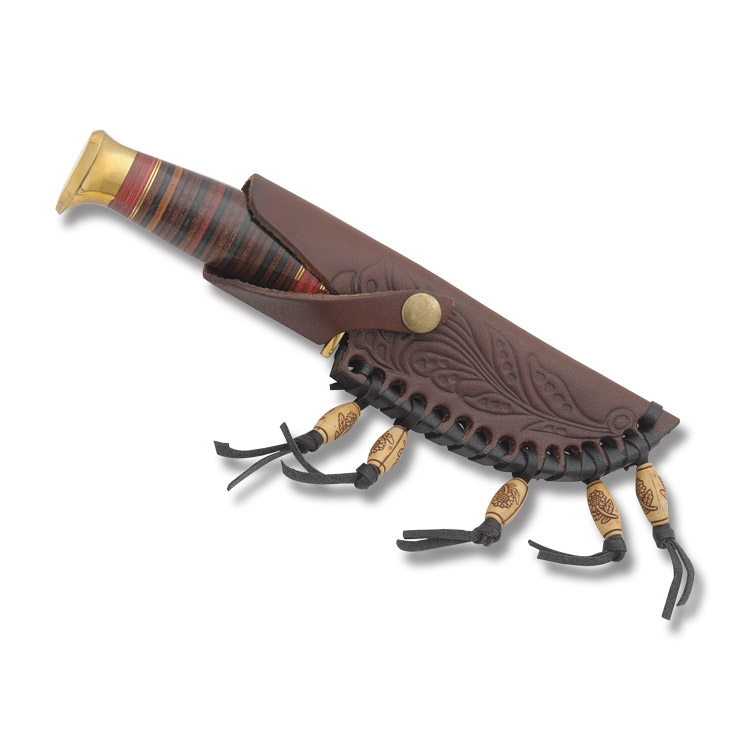 Frost Trophy Stag Walnut Hunter Fixed Blade Knife FRTS207 View 2