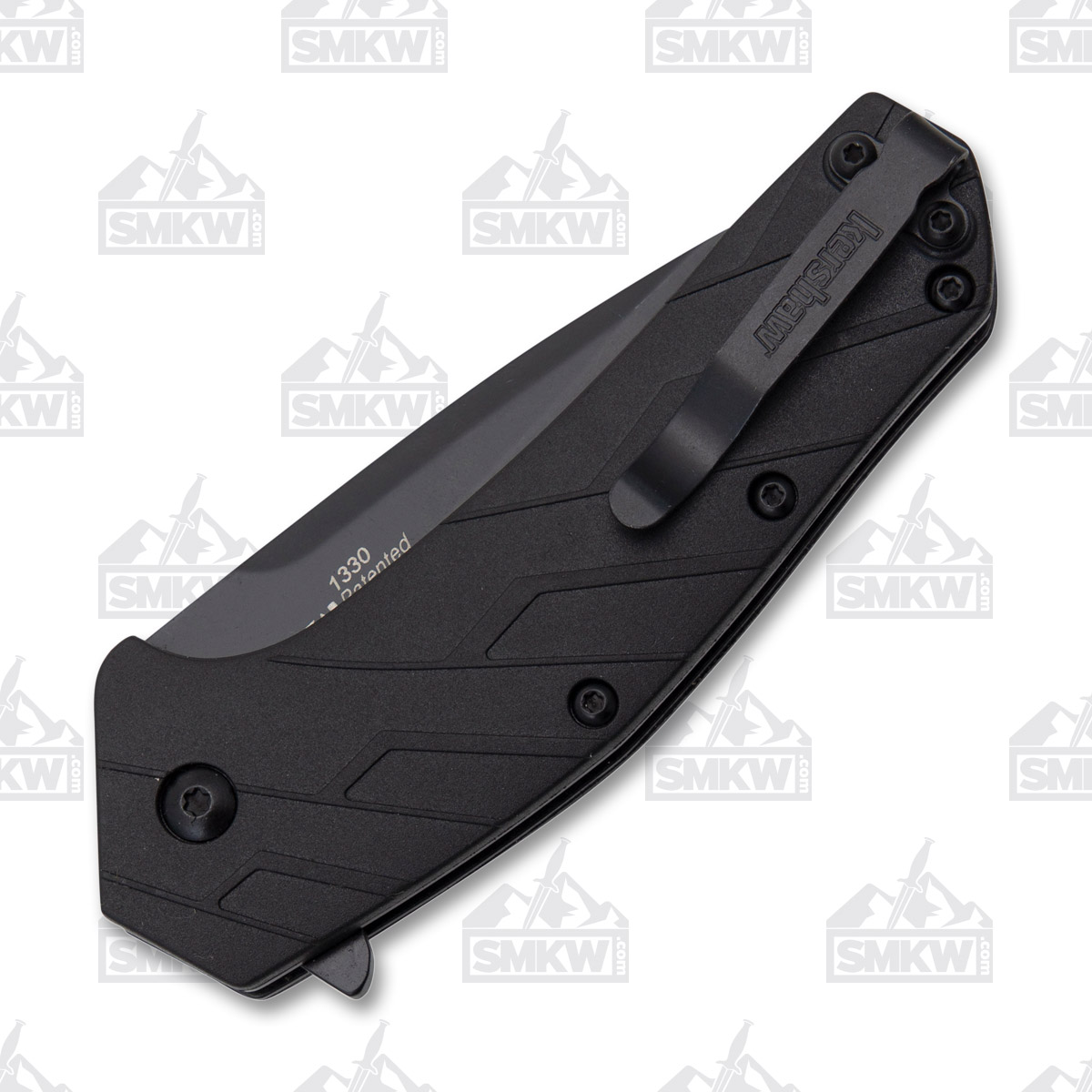 Kershaw Flock Folding Knife 2.87in Black Oxide Drop Point Blade KS1330 View 6