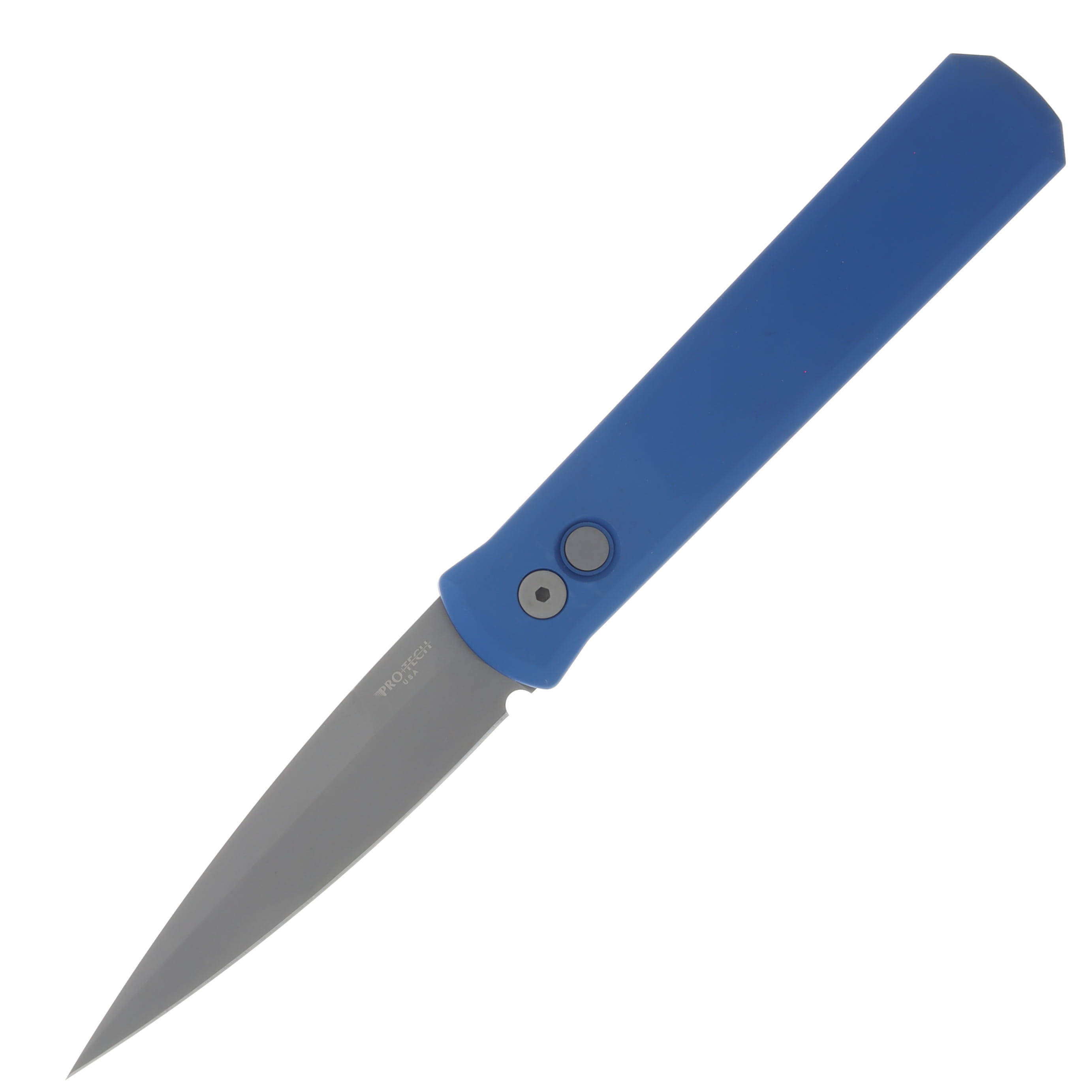 ProTech Godfather Automatic Knife Bead Blast 154CM/Blue AUPT920BLUE View 1