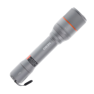 NEBO Davinci 3500 Flashlight Gray 3500 Lumens 4 Settings View 3