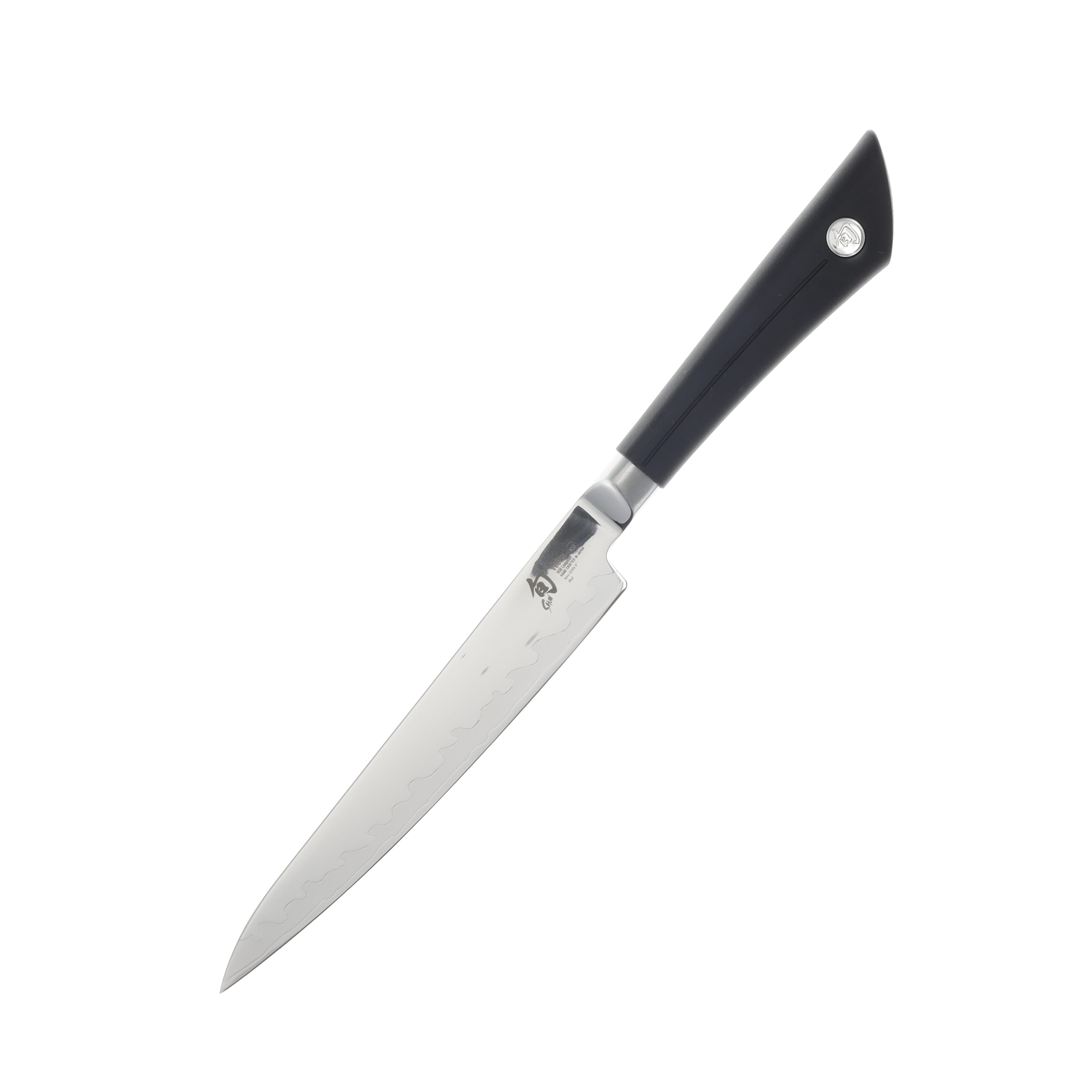 Shun Sora Composite Blade 6in Utility Fixed Knife-Black PP/TPE Handle SVB0701 View 1